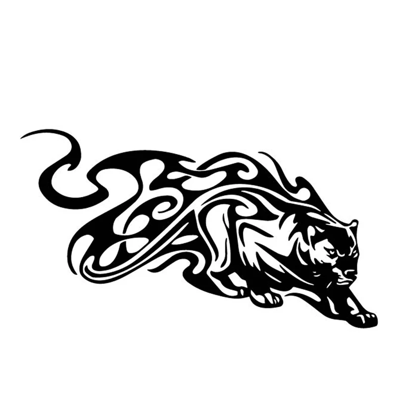

Car Sticker Fashion Tiger Flame Pattern Bumper Waterproof Motorcycle Decoration Decorate Vinyl Decal,18CM*10CM