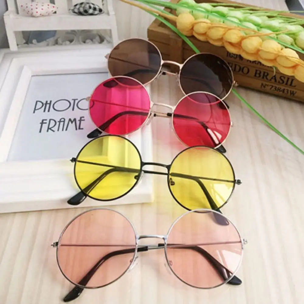 

Fashion Retro Round Sunglasses Women Sun Glasses Lens Alloy Sunglasses female Eyewear Frame Driver Goggles Car Accessories