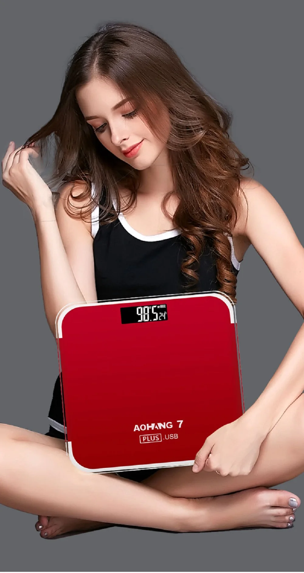 

New Style Hot Sale High Quality USB Rechargeable Household Adult Accurate Electronic Weighing Scale