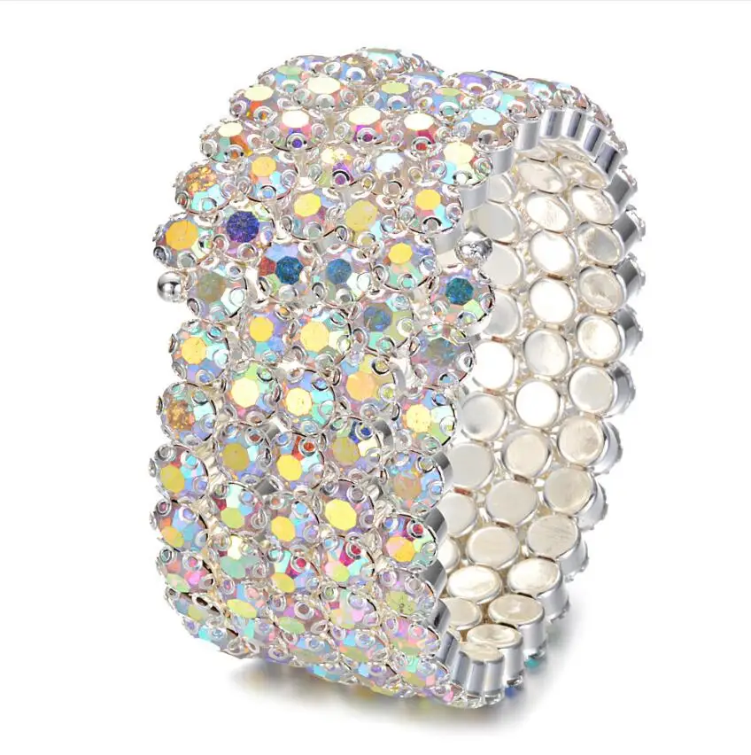 

Belly Dance Jewelry Rhinestones Bracelet Armband Women New Dance Performance Rhinestones Spiral Upper Arm Bracelet