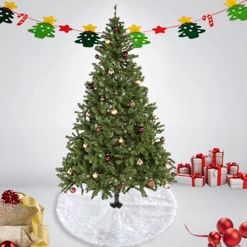 3 Styles Plush Christmas Tree Skirt Fur Carpet Merry Decoration for Home Natal Skirts New Year Navidad | Дом и сад