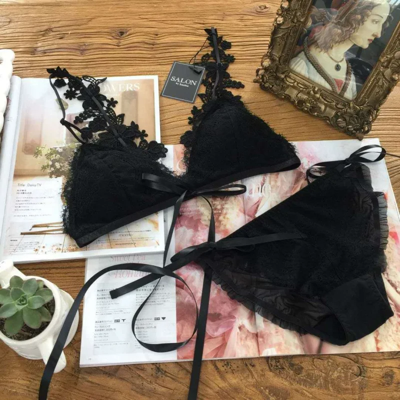 Женский сексуальный комплект нижнего белья кружевной с трусиками для женщин