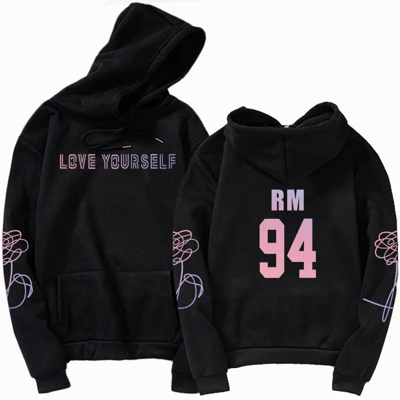 

Jungkook Unisex Hoody Kpop Jimin Suga hoodies 97 Sweatshirt Love yourself hoody sweatshirt Harajuku Bangtan Boys 94 95 92 Hoody