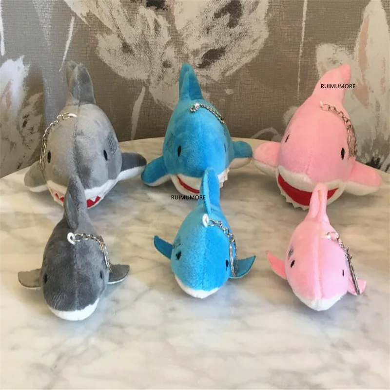 2 размера 3 цвета Акула плюшевая игрушка кукла маленький океан животное брелок