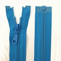 2pcs 5 25 70cm blue detachable resin zipper opening opening automatic ecological locking plastic zipper for sewing suit