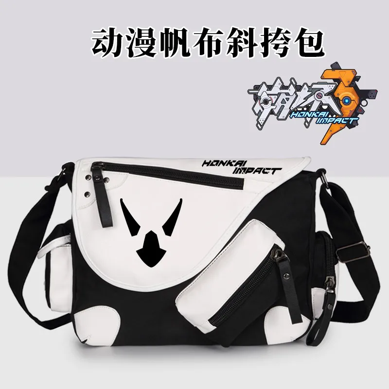 Холщовые сумки для косплея Honkai Impact 3 модные дорожные унисекс Подростковые Сумки