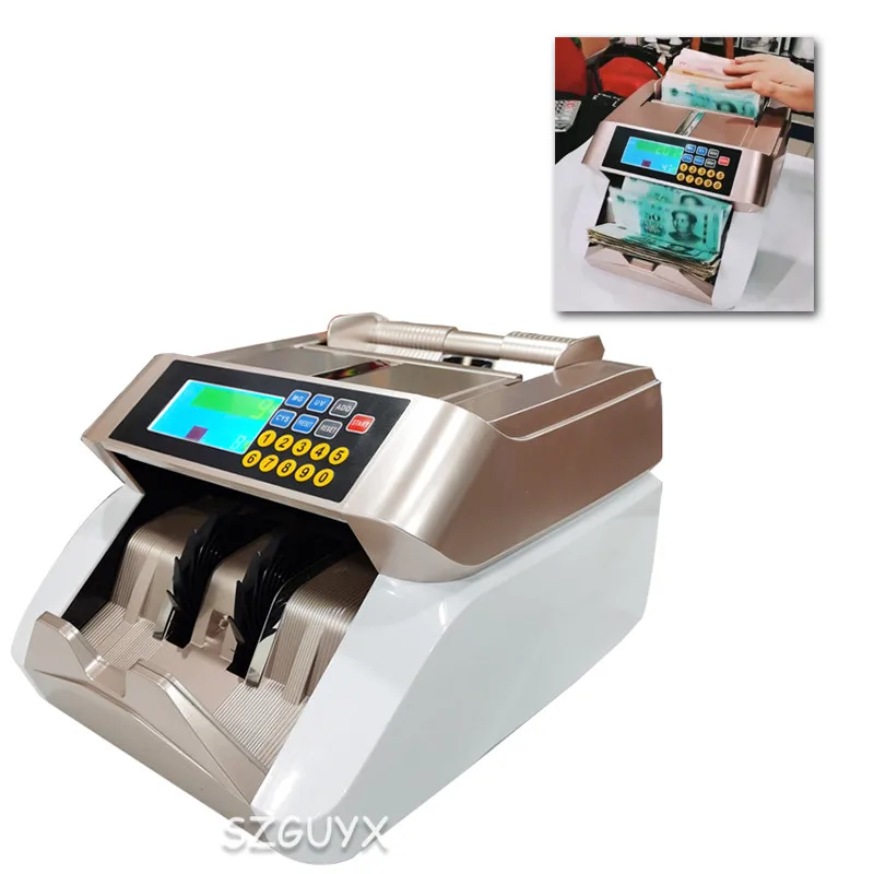 Automatic Multi-Currency Cash Banknote Money Bill Counter Counting Machine LCD Display for EURO US Dollar AUD Pound