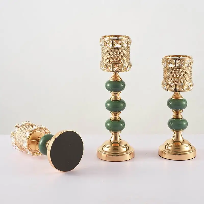 Арахисовые золотые Центральные элементы для канделябра Свадебные украшения