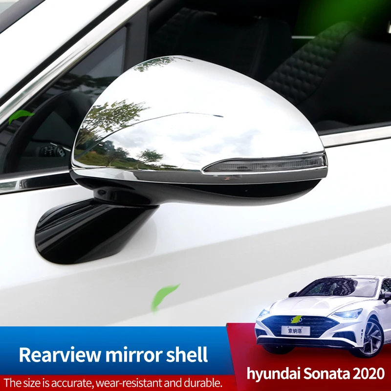 

Корпус для зеркала заднего вида для Hyundai Sonata 2020 ABS наружная Защитная крышка крыло двери боковой корпус аксессуары 2 шт.