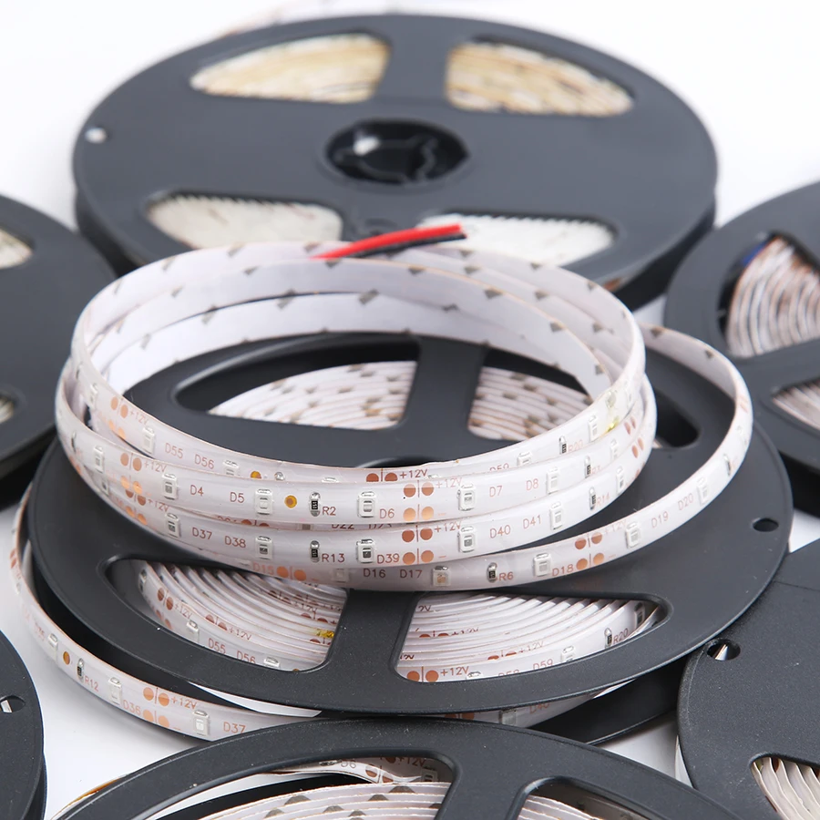 

RGB Led Strip 12 V Light Tape 2835 Waterproof 1 - 5 M 60LED/M RGB Strip 12V Tape Diode Led Lamp Neon Flexible TV Backlight