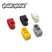 marumine 50pcs cross block 90 degree moc bricks technology compatible 6536 building blocks colorful particles creative bricks