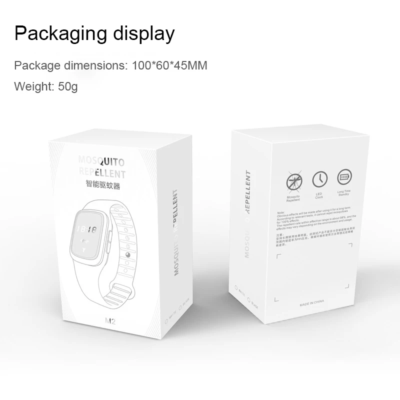 

Mosquito Killer Repellent Natural Ultrasonic Watch Pest Insect Bug Banish Device Rechargeable Anti-mosquito Bracelet