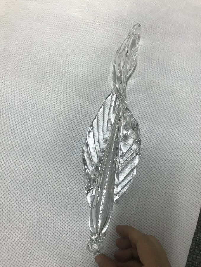 Люстра из дутого стекла ручной работы комнатная Светодиодная лампа с зеленым