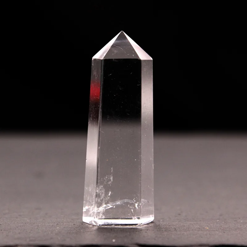 

Natural White Crystal Single Pointed Hexagonal Prism Decoration Crystal Column Home Feng Shui Decoration Energy Crystal