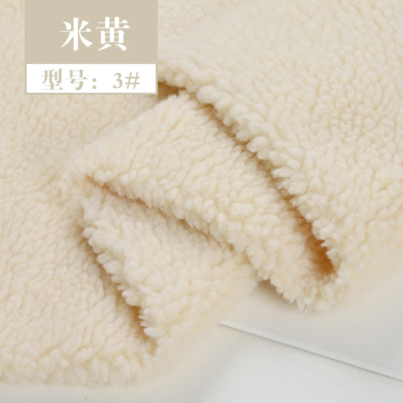 

Thicken Fleece Fabric For Clothes Knit Lining Warm Apparel Cloth High quality DIY Handmade Sewing Patchwork Plush Fabric