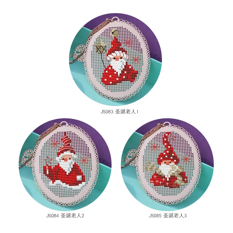 S Санта Клаус свадьба кролик друзья ремесло Стич Вышивка крестом закладка для