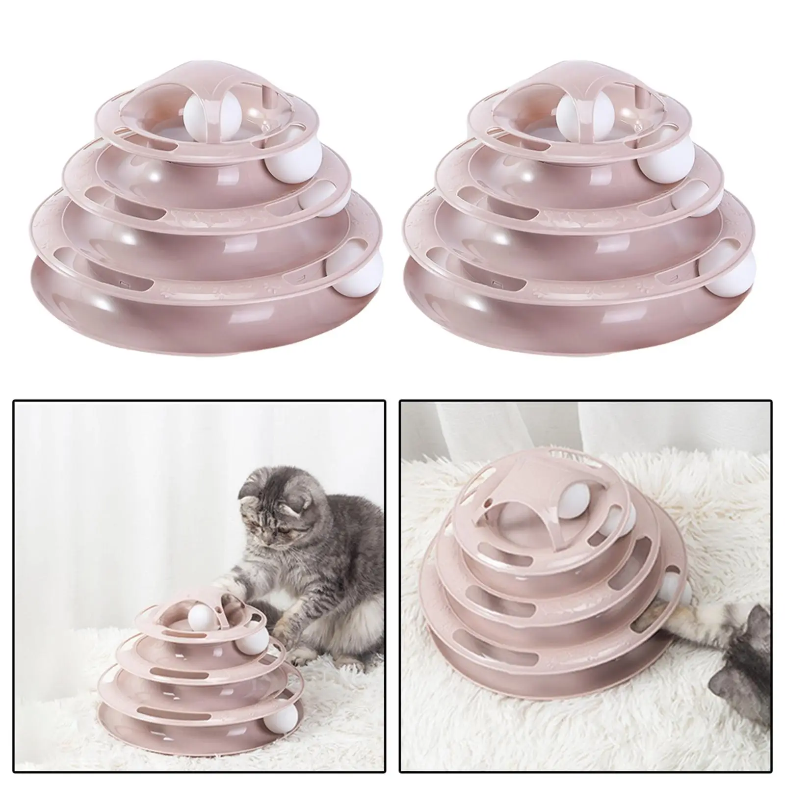 

2 шт., забавная пластиковая башня для кошек