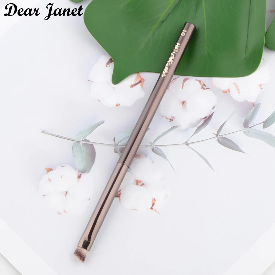 1 piece Angled Eyebrow Makeup brushes Eye brow Make up brush eyeliner detail contour Cosmetic tool metal handle H#10