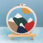 Декорации серии тыкать вышивка Материал посылка DIY Набор для вышивки с вышивкой ручной работы; Поставить перфорирующая игла, Набор для творчества