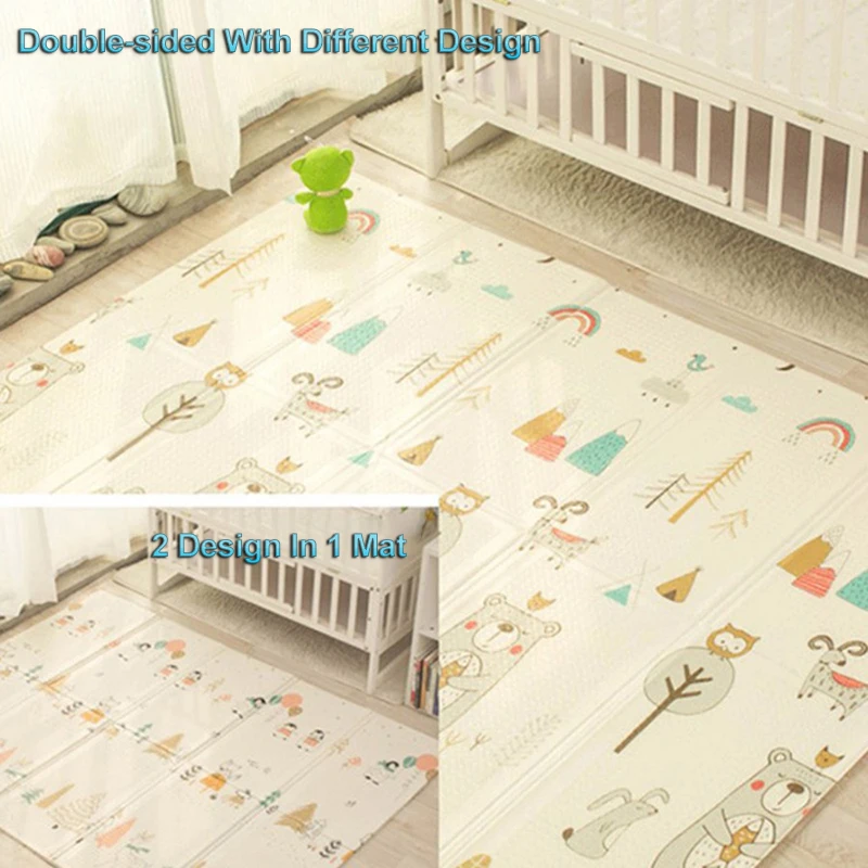 200*180 см * 1 складной мультяшный детский игровой коврик водонепроницаемый для