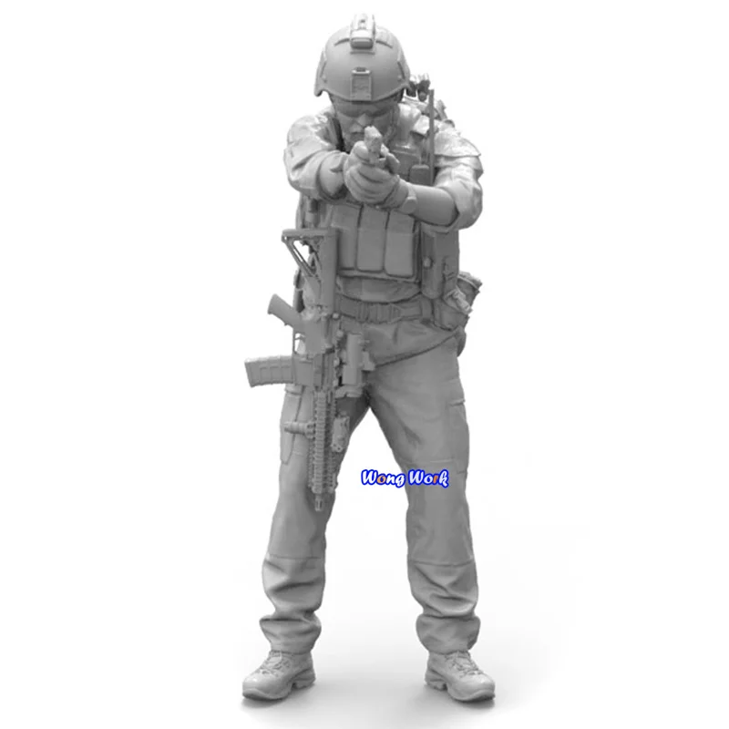 Wong Неокрашенная модель солдата Армии США в масштабе 1/35 набор для сборки гаража GK