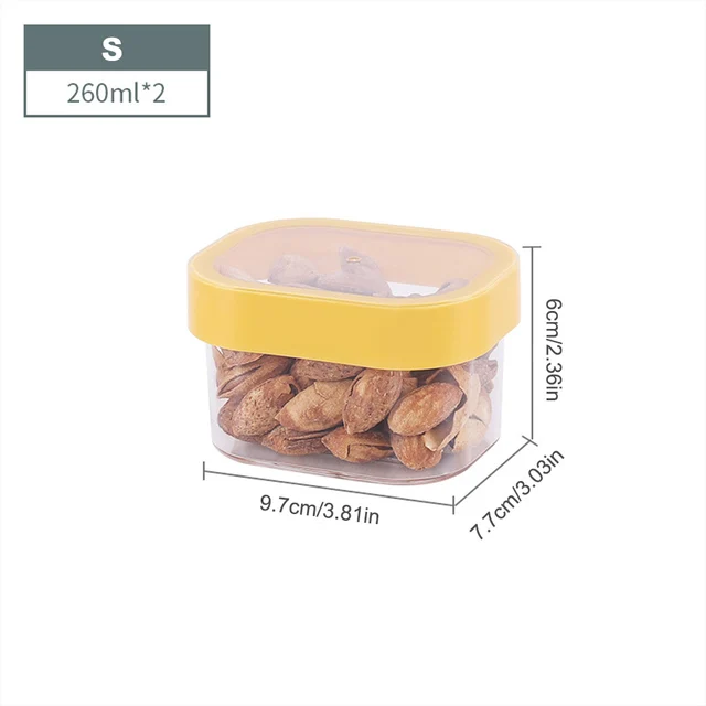 

Refrigerator Food Storage Container with Lids Food Fruit Vegetable Storage Organizer for Kitchen Refrigerator
