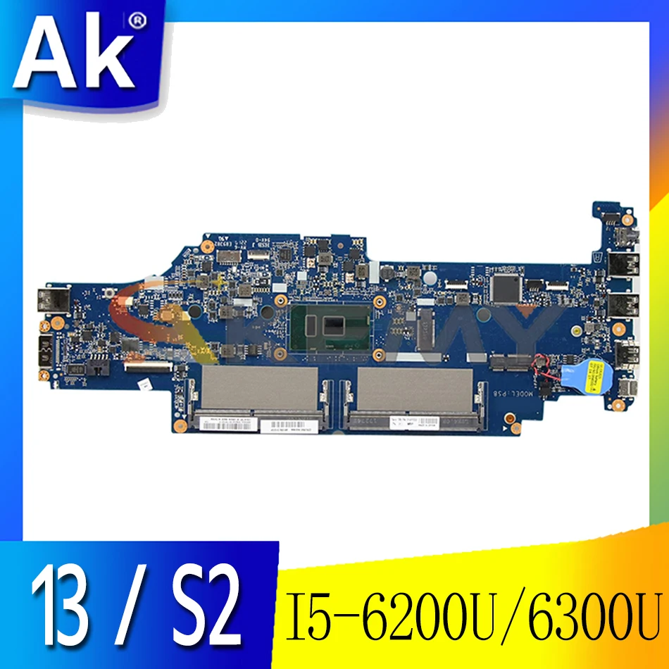 

Материнская плата для ноутбука ThinkPad 13 / S2 DA0PS8MB8G0 с процессором I5 6200U / 6300U FRU 01AY556 01AY557 01AY547 01AY54
