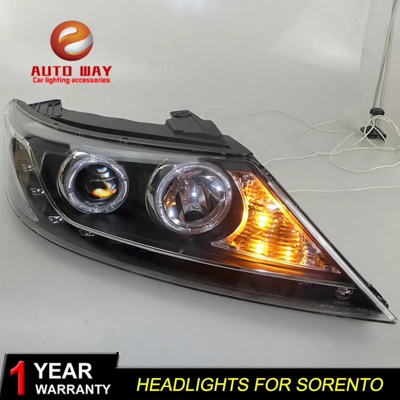 Автомобильный Стайлинг чехол для передней фары Kia Sorento 2009 2012 светодиодные линзы