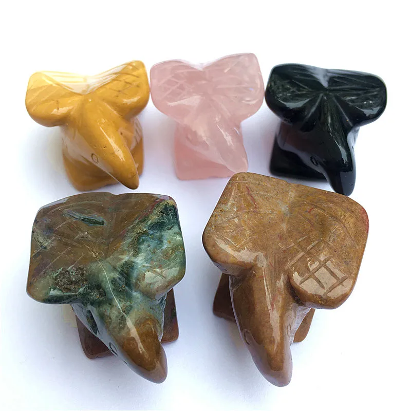 

Natural crystal stone hand-carved eagle Crafts for home decoration