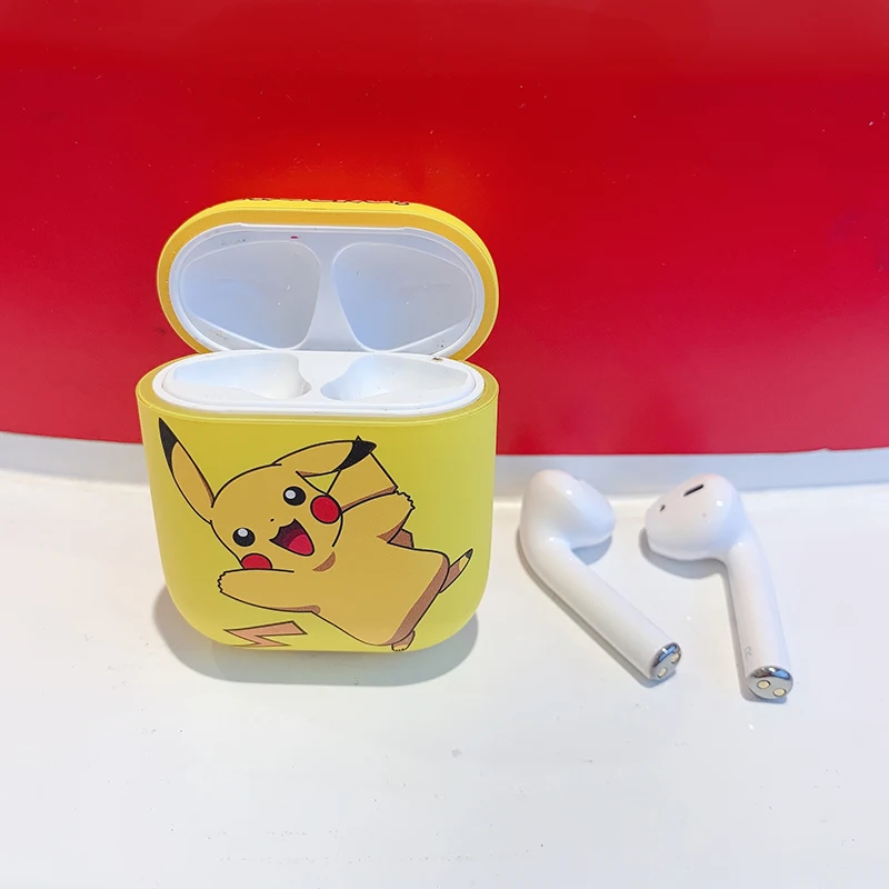 GOOYIYO-для Airpods 1 2 мультяшный матовый чехол наушники-вкладыши коробка для зарядки ПК