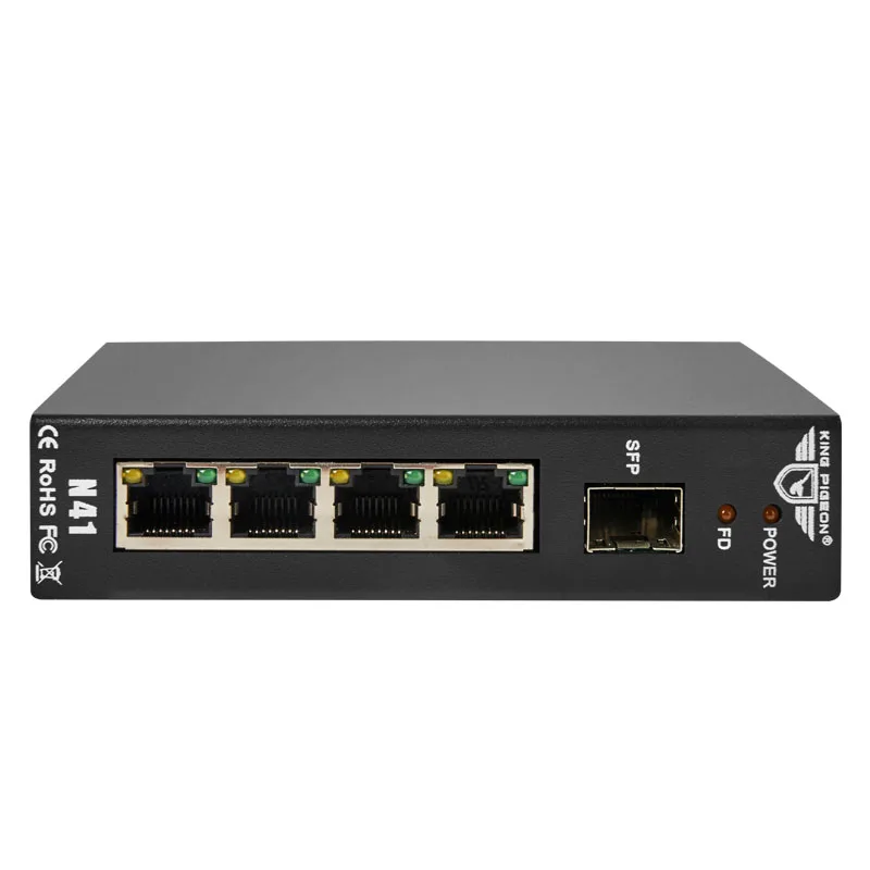 Промышленный Ethernet-коммутатор 4 порта 10/100 Мбит/с LAN-концентратор/полный или