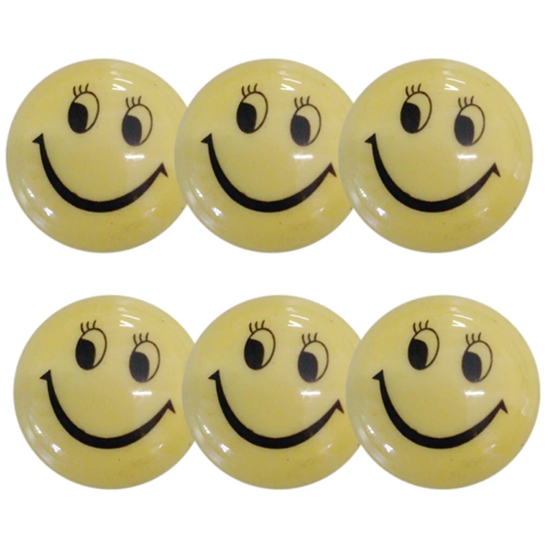 

Ímã de geladeira adesivo rosto sorriso redondo brinquedo 6 pcs gq