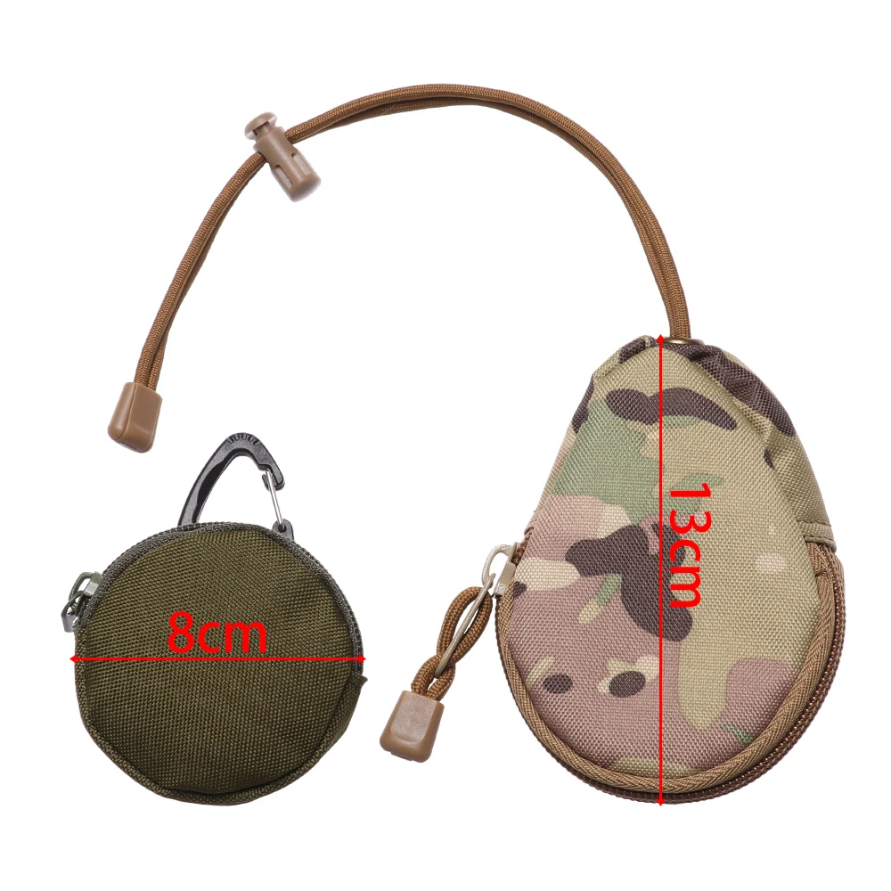 

1 шт. 900D сумки для кемпинга, Тактическая Военная сумка с Молле для бега, сумка для наушников, портативный кошелек для ключей, с крючком, мини-к...