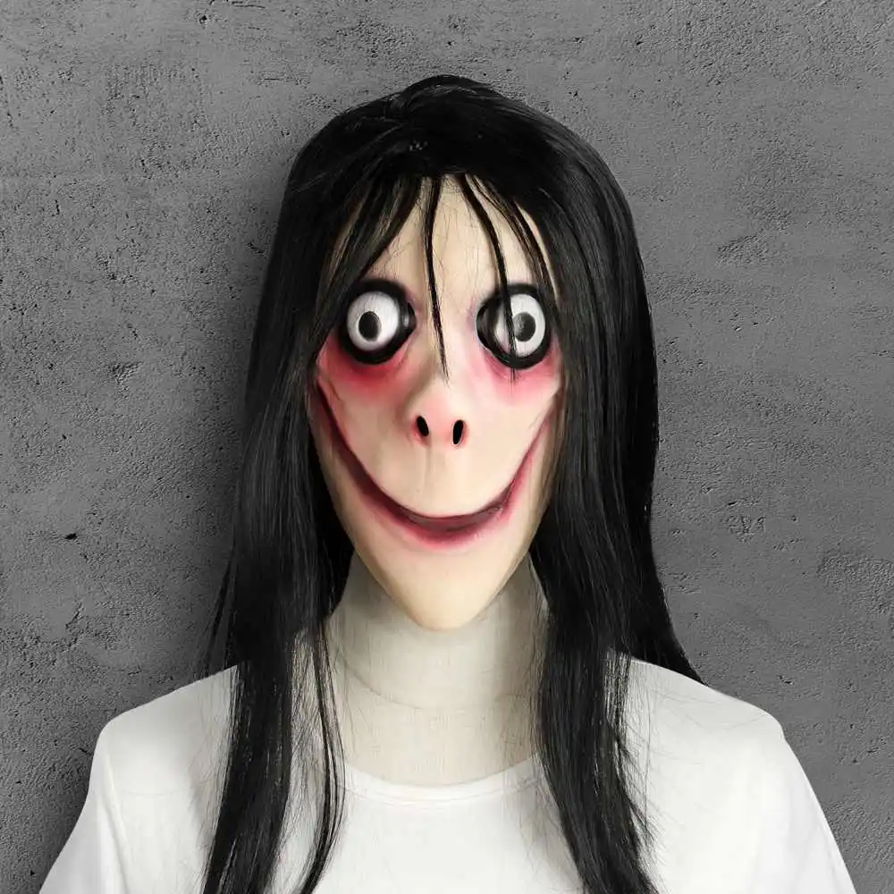 Новинка 2019 маска MOMO страшные маски Женская тушь Призрак с длинным ворсом
