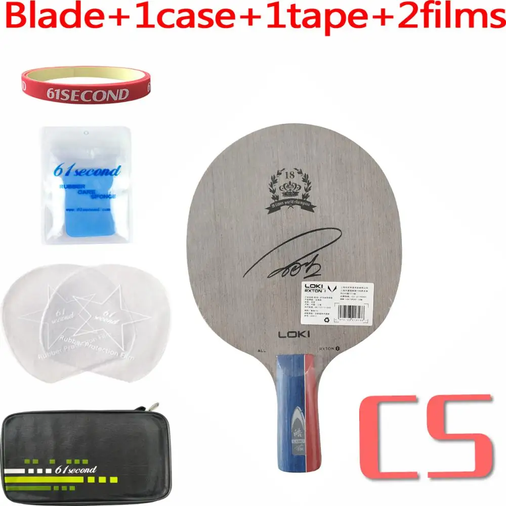 CS with F 1 case Wang Hao LOKI RXTON 1 лезвие из чистого дерева для настольного тенниса/лезвие для пинг-понга/бита для настольного тенниса - Цвет: CS with F 1 case