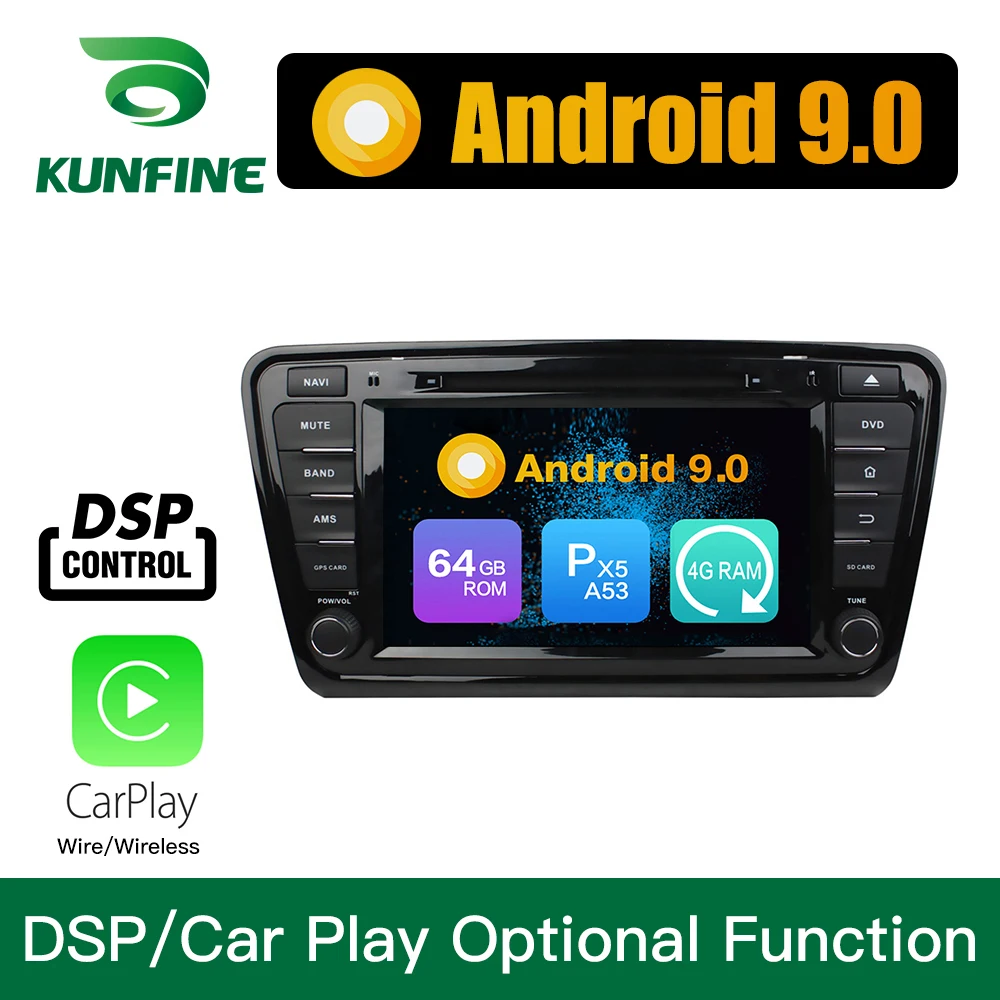 Android 9 0 Восьмиядерный 4 Гб ОЗУ 64 ПЗУ автомобильный DVD GPS мультимедийный плеер