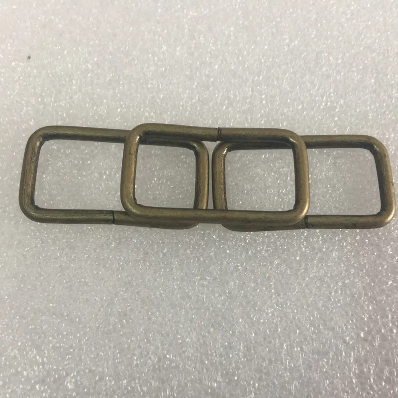 5 шт. 32 мм античные бронзовые прямоугольные кольца для пряжки пояса тесьма ленты
