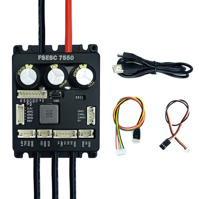 Новый контроллер электродвигателя Flipsky 160A 75V с двойным ESC FSESC 7550 совместим VESC 6 для