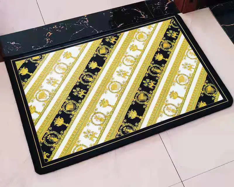 

Противоскользящий Придверный коврик в европейском стиле, утолщенный Придверный коврик для спальни, гостиной, небольшой напольный коврик д...