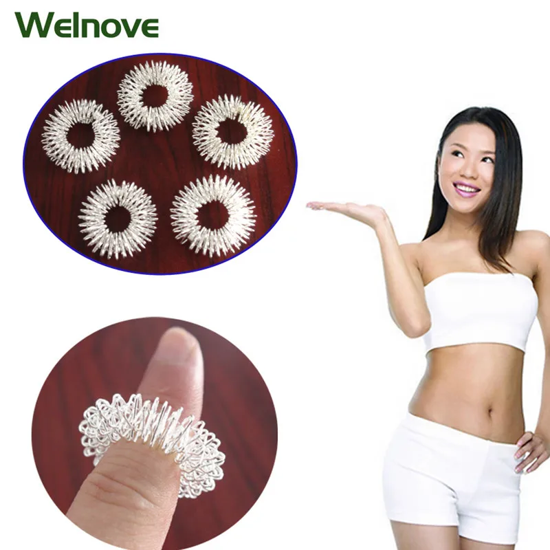 Кольцо для массажа пальцев 1/5 шт акупунктурное кольцо уход за здоровьем массажер