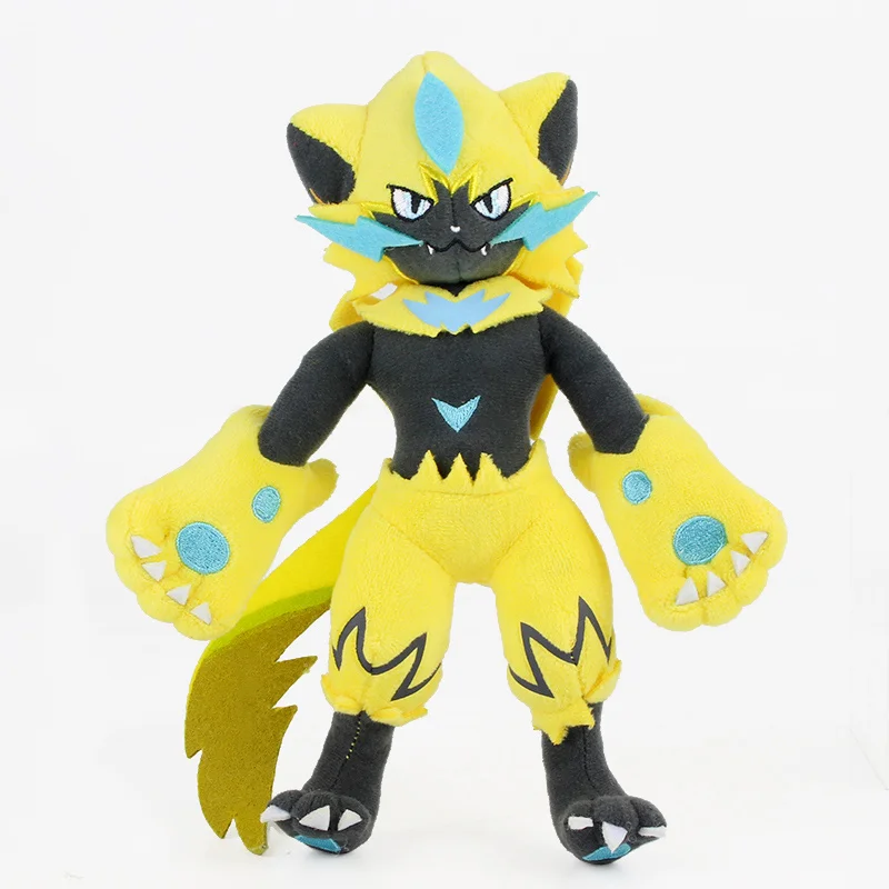 

Плюшевая игрушка Zeraora, большой размер, покемон Пикачу, электрическая кошка, качественная качели, милая креативная кукла для друга, рождестве...
