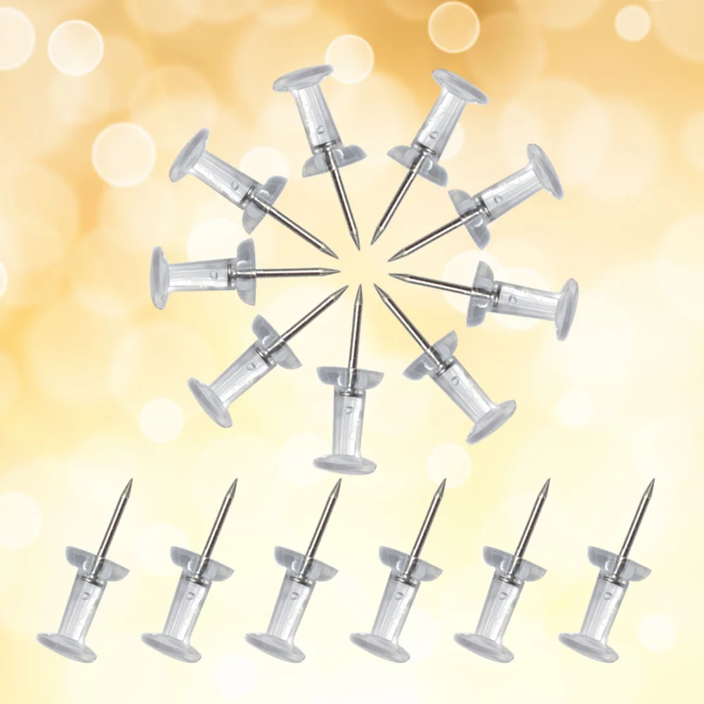 

200 шт. прозрачные Нажимные кнопки для карт для школы Дома Офиса