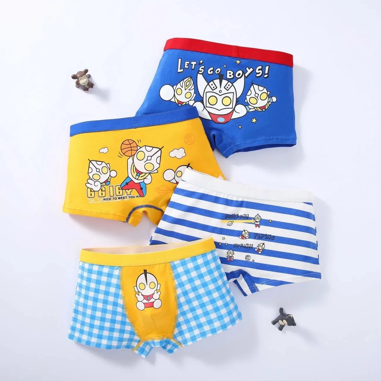 

Хлопковые трусы-боксеры для мальчиков, на возраст 2-10 лет