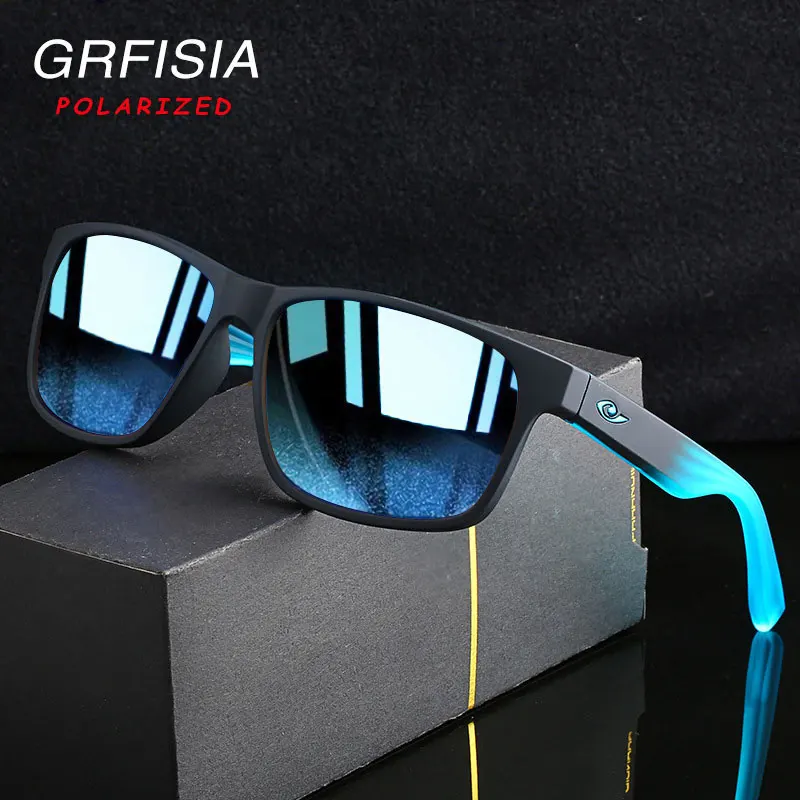 Мужские поляризационные очки GRFISIA солнцезащитные в спортивном стиле с