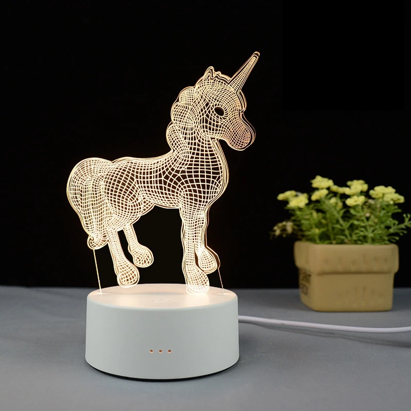 3D мульти дизайнерский акриловый Ночной светильник настольная панель украшение