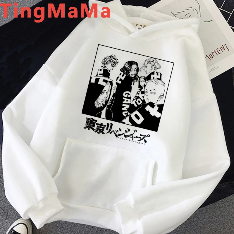 

Толстовка мужская с рисунком японского аниме «Мстители Токио», милый свитшот с рисунком Токио в стиле Харадзюку, уличная одежда унисекс