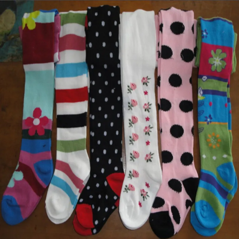 

Promotion 5pcs/lot Jacquard kid tights baby winter pantyhose ballet leotard girl's leg warmer 0-2years