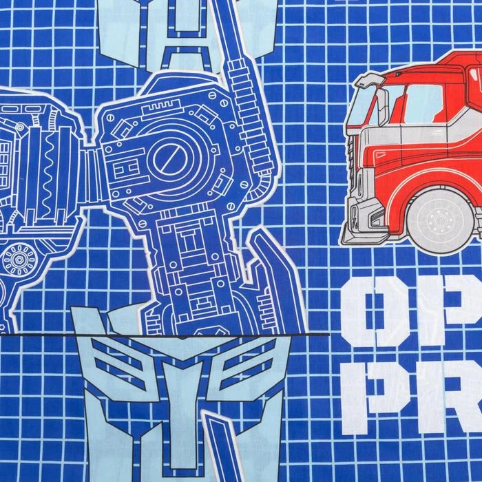 Постельное бельё Hasbro 1 5 сп Neon Series &quotOptimus Prime" Transformers 143*215 см 150*214 50*70 -1 шт | Дом и