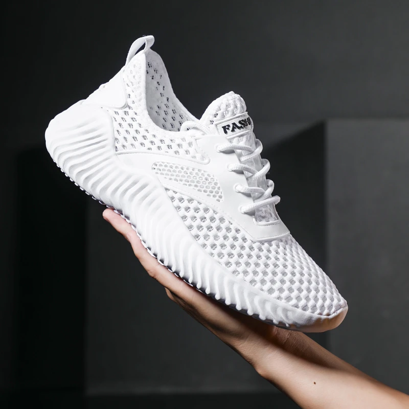 

Summer 2021 New White Sneakers Men High Quality Mesh Breathable Blcak Casual Shoes For Men Zapatillas Hombre Suppor Dropshipping
