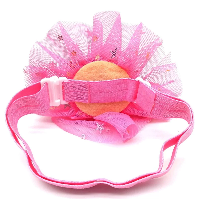 Кружевная шляпа для кошки газовая блестящая собаки на день рождения головной